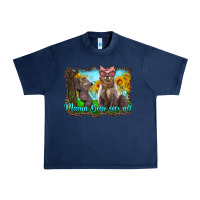 Navy mama bear sees all with sunflowers Urban Heavy Tee - Artiststas