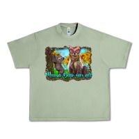 Oil Green mama bear sees all with sunflowers Urban Heavy Tee - Artiststas