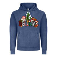 Vintage Denim believe christmas and santa Vintage Hoodie - AdoDesignShop