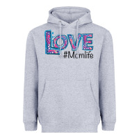 Heather Grey Love Mom Life Heavyweight Hoodie - Bettercallsaul