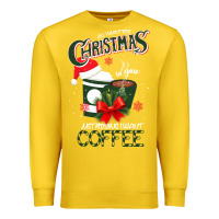 Lemon All I Want For Christmas Is You Just Kidding I Want Coffee Premium Sweatshirt - Bettercallsaul