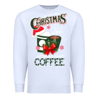 White All I Want For Christmas Is You Just Kidding I Want Coffee Premium Sweatshirt - Bettercallsaul