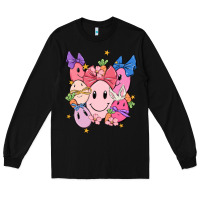 Black soft pink easter Long Sleeve Tee - MaliasSmallBusiness