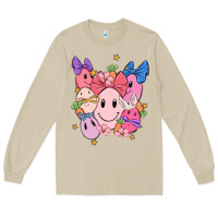 Mushroom soft pink easter Long Sleeve Tee - MaliasSmallBusiness