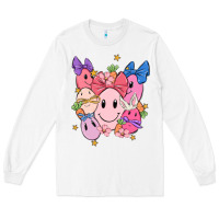 White soft pink easter Long Sleeve Tee - MaliasSmallBusiness