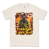 Natural First In last Out Firefighter Classic Tee - LillyAllenDesigns