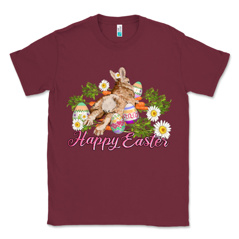 Easter Bunny With Carrots And Daisy Classic Tee by AdoDesignShop | Teevron