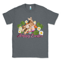 Charcoal Heather easter bunny with carrots and daisy Classic Tee - AdoDesignShop