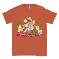 Copper easter bunny with carrots and daisy Classic Tee - AdoDesignShop