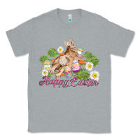 Heather Grey easter bunny with carrots and daisy Classic Tee - AdoDesignShop