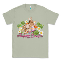 Matcha easter bunny with carrots and daisy Classic Tee - AdoDesignShop