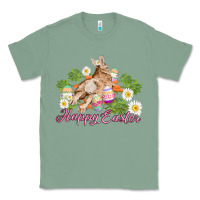 Sage easter bunny with carrots and daisy Classic Tee - AdoDesignShop