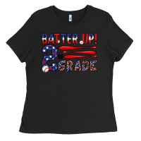 Black batter up 2nd grade Ladies Tee - JahusDesignShop