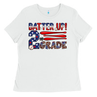 White batter up 2nd grade Ladies Tee - JahusDesignShop