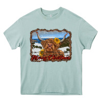 Arona merry christmas highland cow with farm Heavy Core Tee - RanaPortraitStore