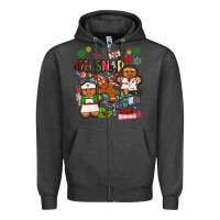 Charcoal Heather oh snap christmas Zipper Hoodie - MaliasSmallBusiness