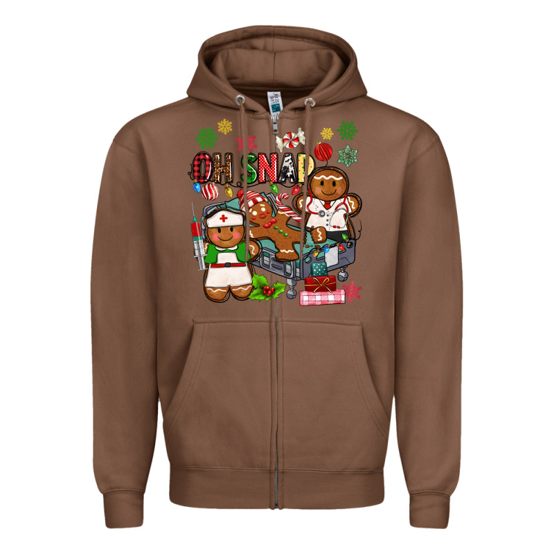 Oh Snap Christmas Zipper Hoodie by MaliasSmallBusiness | Teevron