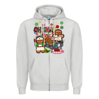 Dove Grey oh snap christmas Zipper Hoodie - MaliasSmallBusiness