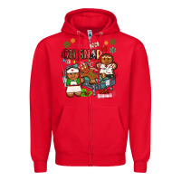 Red oh snap christmas Zipper Hoodie - MaliasSmallBusiness