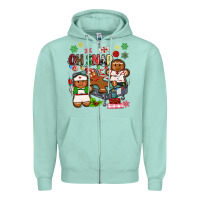Seafoam oh snap christmas Zipper Hoodie - MaliasSmallBusiness