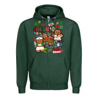 Sports Green oh snap christmas Zipper Hoodie - MaliasSmallBusiness