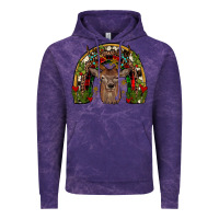 Cloud Purple deer rainbow Vintage Hoodie - JahusDesignShop