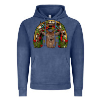Vintage Denim deer rainbow Vintage Hoodie - JahusDesignShop
