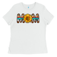 White mom sunflower Ladies Tee - Zillion Design Studio
