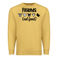 Antique Gold Friends not Food Premium Sweatshirt - Bettercallsaul