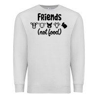 Dove Grey Friends not Food Premium Sweatshirt - Bettercallsaul