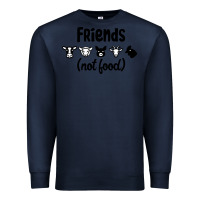 Navy Friends not Food Premium Sweatshirt - Bettercallsaul