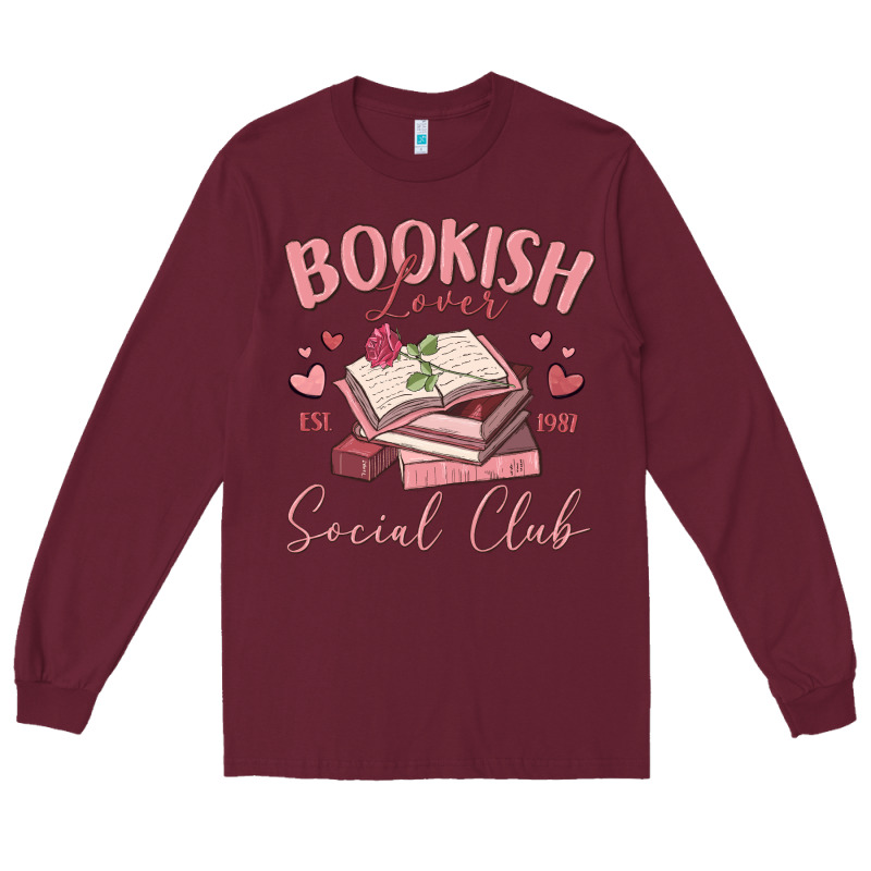 Bookish Lover Social Club Long Sleeve Tee by MaliasSmallBusiness | Teevron