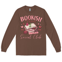 Chestnut bookish lover social club Long Sleeve Tee - MaliasSmallBusiness