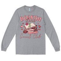Heather Grey bookish lover social club Long Sleeve Tee - MaliasSmallBusiness