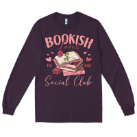 Plum bookish lover social club Long Sleeve Tee - MaliasSmallBusiness