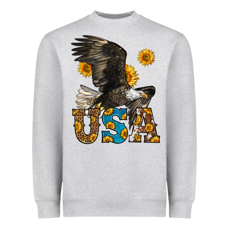 Western Usa Eagle Heavyweight Sweatshirt by LillyAllenDesigns | Teevron