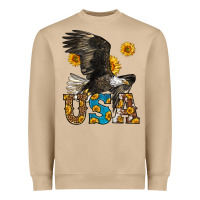 Mushroom Western Usa Eagle Heavyweight Sweatshirt - LillyAllenDesigns