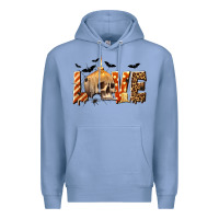 Colony Blue Halloween Love Premium Hoodie - texasbilliewilder