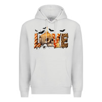 Dove Grey Halloween Love Premium Hoodie - texasbilliewilder