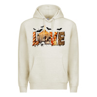 Oatmeal Heather Halloween Love Premium Hoodie - texasbilliewilder