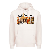 Pale Pink Halloween Love Premium Hoodie - texasbilliewilder