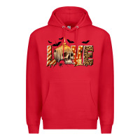 Red Halloween Love Premium Hoodie - texasbilliewilder