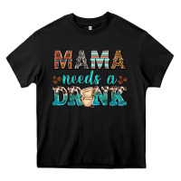 Black mama needs a drink Heavy Core Tee - texasbilliewilder