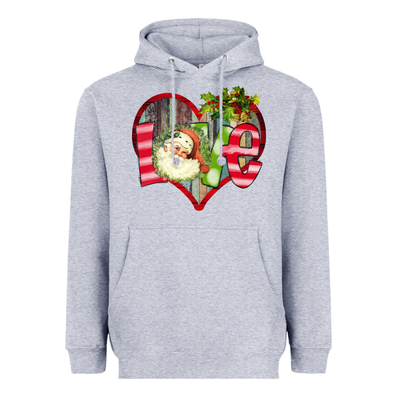 Love Christmas Santa Heavyweight Hoodie by Bettercallsaul | Teevron