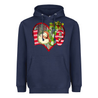 Navy Love Christmas Santa Heavyweight Hoodie - Bettercallsaul