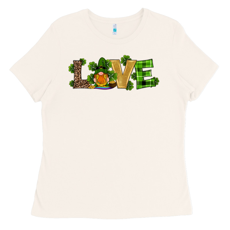 St Patricks Day Gnomes Shamrock Horseshoes Love Ladies Tee by RanaPortraitStore | Teevron