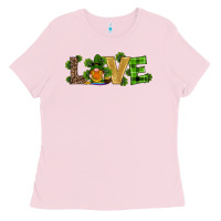 Bubblegum Pink st patricks day gnomes shamrock horseshoes love Ladies Tee - RanaPortraitStore