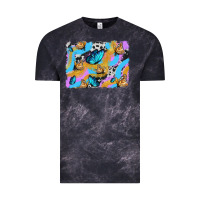Cloud Black easter butterfly with glitter and cowhide  background Vintage Tee - Artiststas
