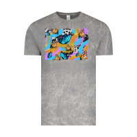 Cloud Rock easter butterfly with glitter and cowhide  background Vintage Tee - Artiststas