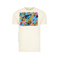 Vintage Arctic easter butterfly with glitter and cowhide  background Vintage Tee - Artiststas